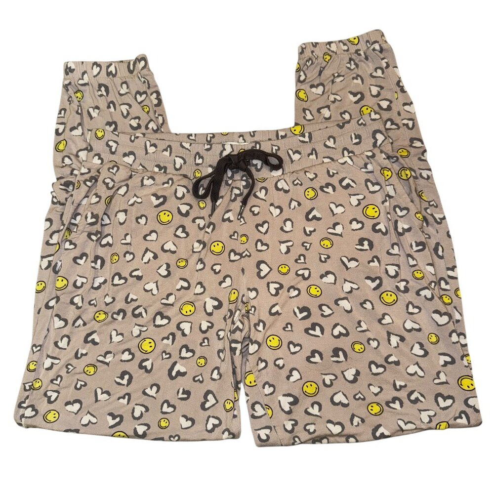 NWOT P.J. Salvage SMILEY Modal Pajama Lounge Joggers Size Medium